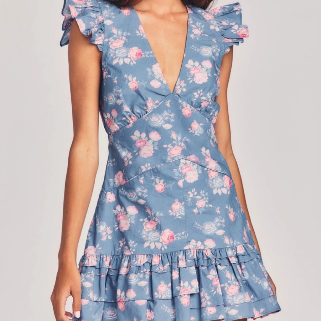 Loveshack Fancy Ruffle Dress